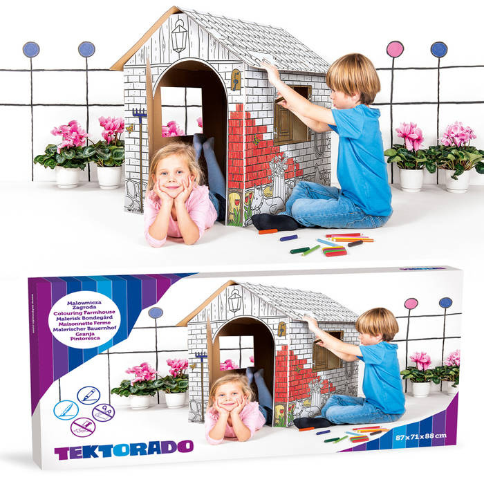 Zabawki z tektury Tektorado Domek wiejska ostoja