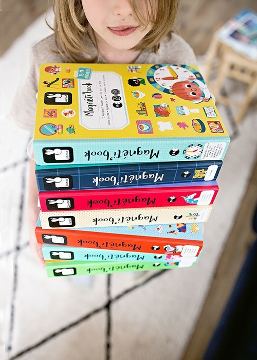 Magnetyczna układanka Kształty Magnetibook kolekcja 2018, Janod