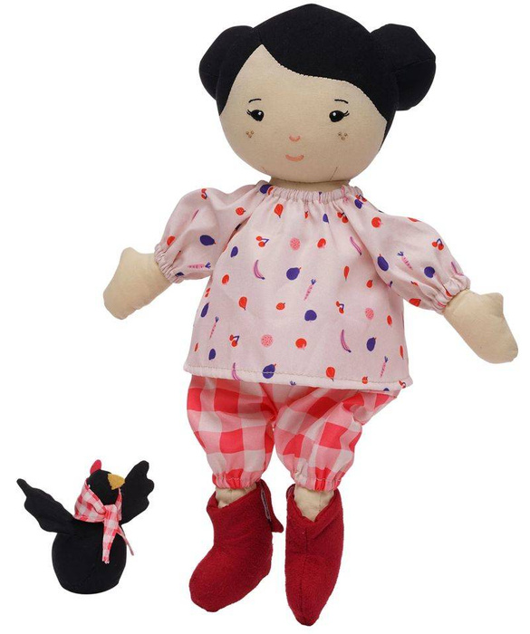 Lalka Nico z małym przyjacielem kurczakiem Manhattan Toy