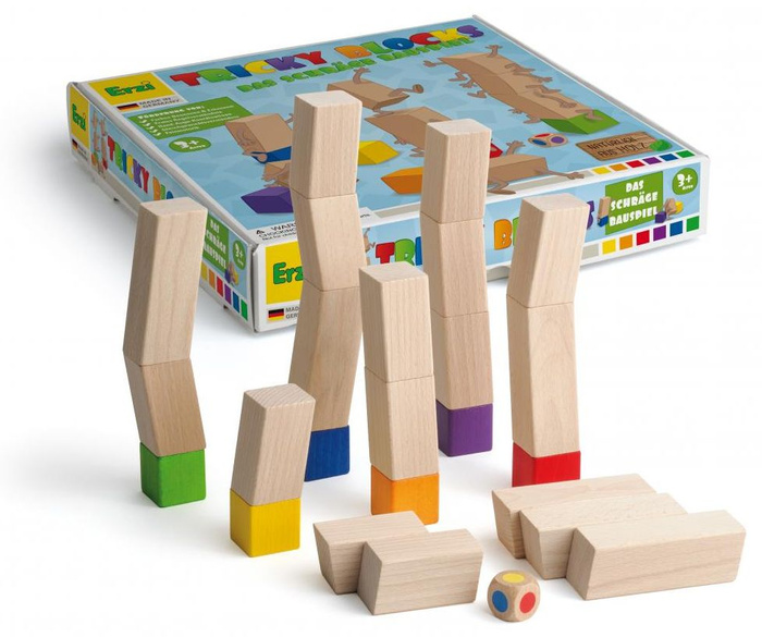 Gra zręcznościowa dla dzieci chwiejne wieże Tricky Blocks Erzi
