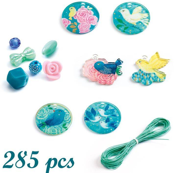 Zestaw do tworzenia biżuterii Ptaki 285 el Djeco