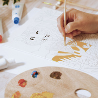 Zestaw artystyczny AGA Atelier 22 Mieszanie kolorów Tygrys w zaroślach Djeco