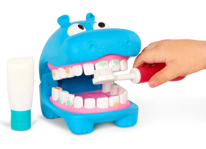 Zabawka interaktywna Hipodonta zestaw do nauki higieny jamy ustnej Battat