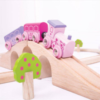 Kolejka drewniana, 35 elementów. Świat wróżek, Bigjigs Rail
