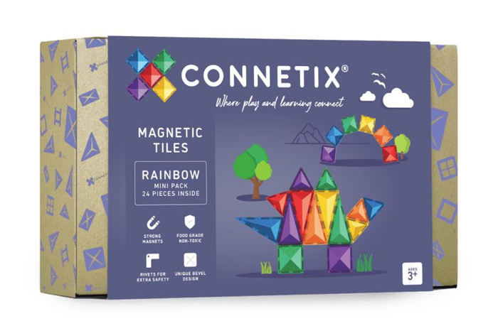 Klocki magnetyczne Connetix Rainbow Mini Pack 24 el