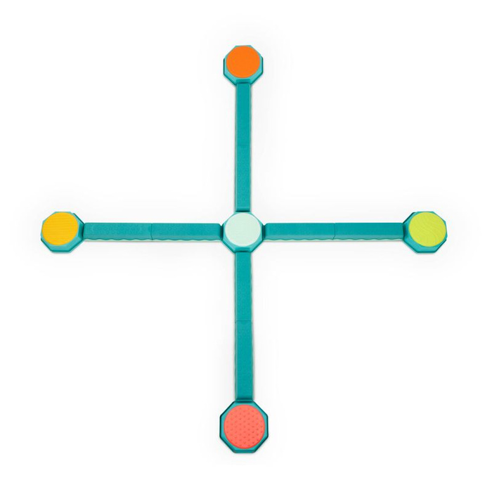 Zestaw modułowy Kombinacyjna ścieżka sensoryczna Balance & Build Set B.Toys