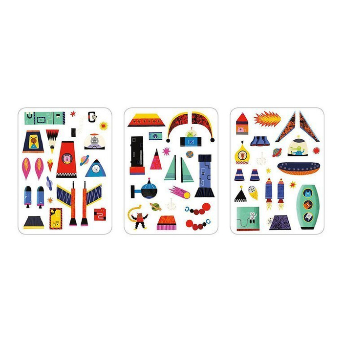 Magnetyczna układanka Rakiety kosmiczne Mudpuppy