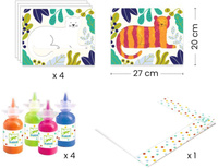 Zestaw kreatywny malowanie palcami dla dzieci Djeco