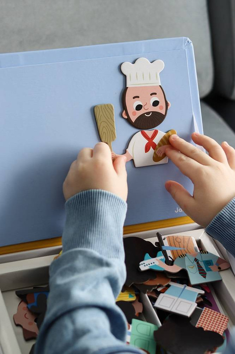 Magnetyczna układanka dla dzieci zawody Janod