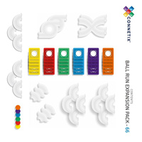 Kulodrom klocki magnetyczne Connetix Rainbow Ball Run Expansion Pack 66 el