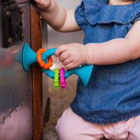 FA166-1 Bobo Przyssawki Grzechotka Niebieska PipSquigz Loops