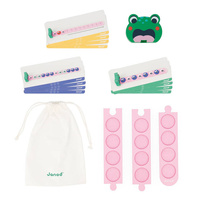 Układanka logiczna drewniana dla dzieci Algorytmy Żaba Janod