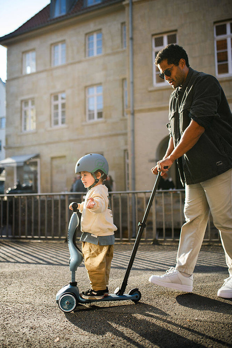 SCOOTANDRIDE Highwaykick 1 Push and Go 2w1 Jeździk i hulajnoga z rączką do prowadzenia 1-5 lat SCOOTANDRIDE Highwaykick 1 Push and Go 2w1 Jeździk i hulajnoga z rączką do prowadzenia 1-5 lat Steel