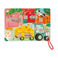 Tablica edukacyjna manipulacyjna z drewna Janod