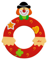 Drewniana literka. Klaun "O", Sevi