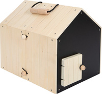 Pluszowy królik w drewnianym domku z wybiegiem Small Foot