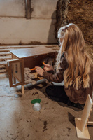 Domek dla królików z akcesoriami Astrup