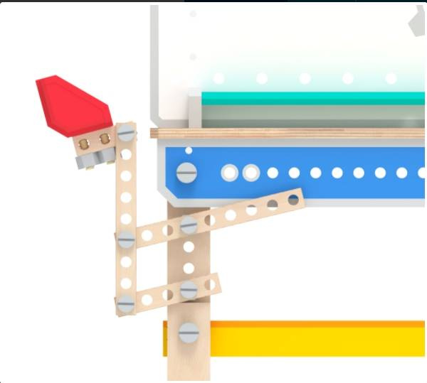 Warsztat drewniany dla dzieci z otworami Mały majsterkowicz