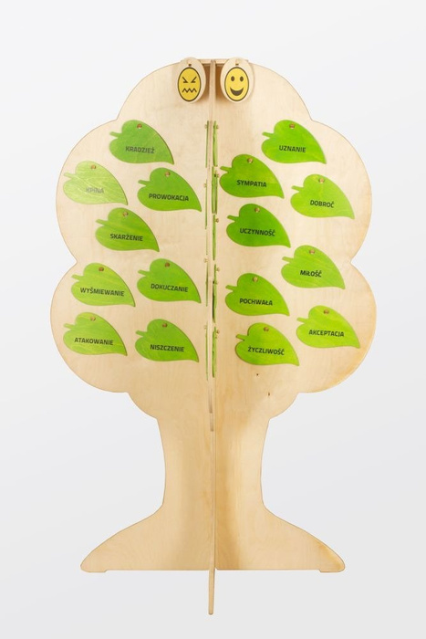 Zabawki edukacyjne dla dzieci Drzewko z mimiką Pilch