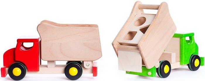 Drewniany samochód, sorter. Wywrotka, Bajo