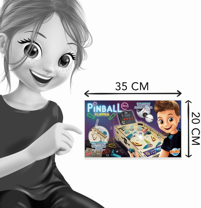 Automat do gry w pinball do samodzielnego złożenia Buki