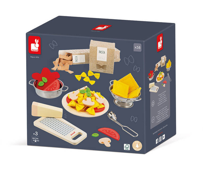 Zestaw makaron po włosku filcowy Janod