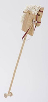 Koń na kiju z kółeczkami drewniany Hobby Horse Mumbee
