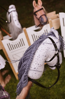 Hobby Horse Koń na kiju z otwartą buzią Star Astrup szarawy