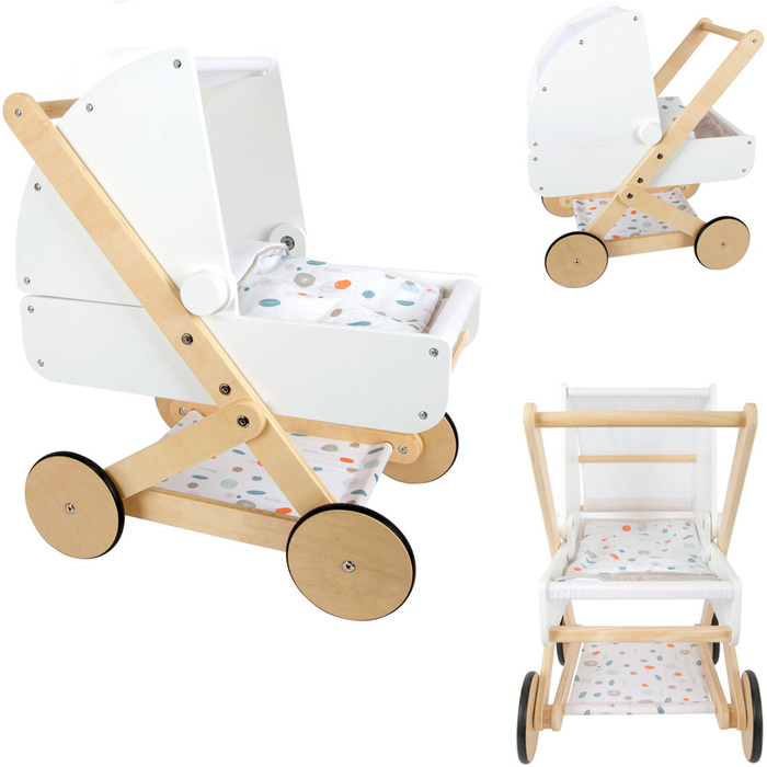 Drewniany wózek dla lalek Little Button Small Foot