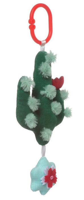 Pluszowa zawieszka kaktus z grzechotką Manhattan Toy
