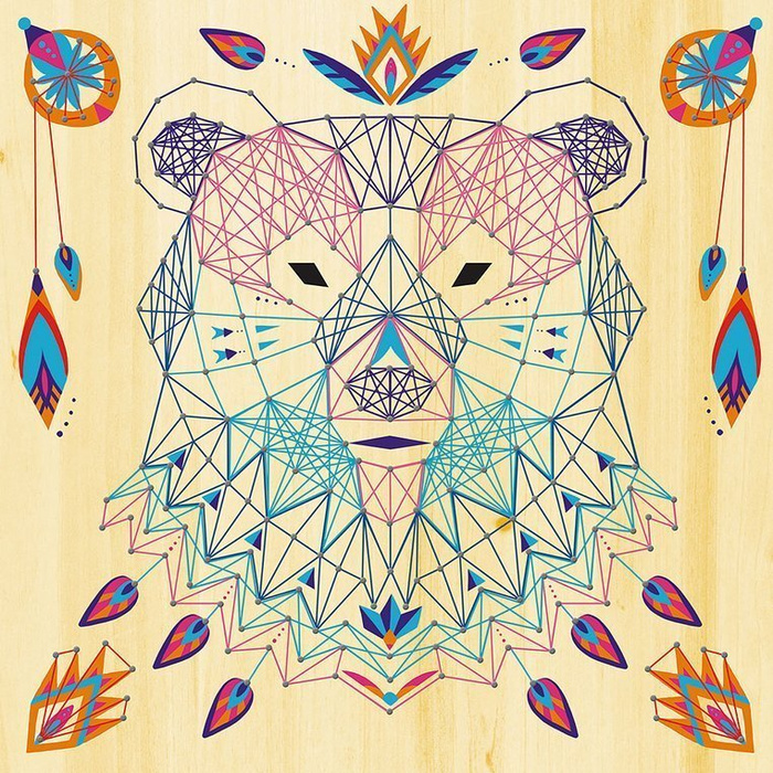 Zestaw kreatywny String Art Zwierzęta 8+, Janod