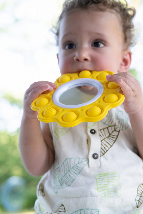 Zabawki sensoryczne dla dzieci i niemowląt Bąbelki Dimpl Słoneczko i Chmurka Fat Brain Toys