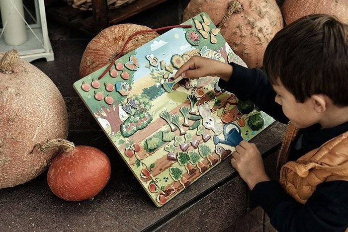 Magnetyczna układanka Mój magiczny ogród 3-6 lat, Janod