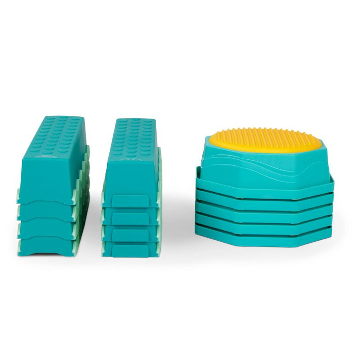 Zestaw modułowy Kombinacyjna ścieżka sensoryczna Balance & Build Set B.Toys