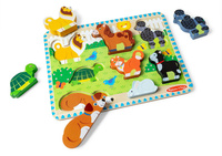 Układanka drewniana dopasowywanie Zwierząt figurek drewnianych Melissa and Doug