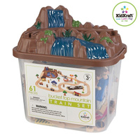 Kolejka drewniana, w górach z lotniskiem, KidKraft