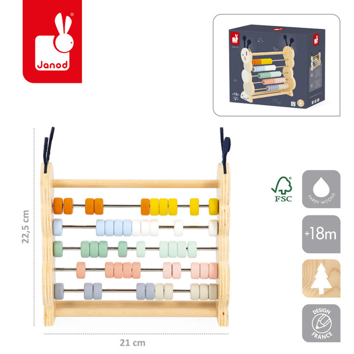 Liczydło dla dzieci Gąsienica Sweet Cocoon Janod