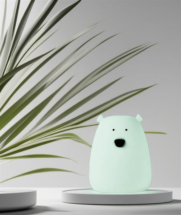 Zestaw 2 lampek Mini Miś w kolorze Biały i Arktyczna Zieleń Rabbit & Friends