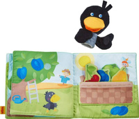 Książeczka z pacynką dla najmłodszych W ogrodzie Haba