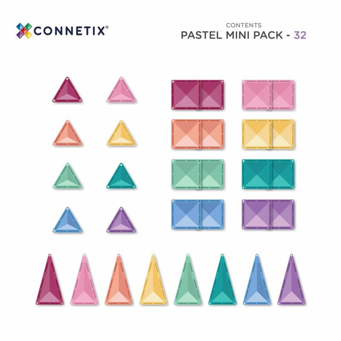 Klocki magnetyczne Connetix Pastel Mini Pack 32 el.