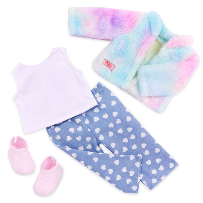 Lalka Skylar 46cm ze szczeniakiem na smyczy i akcesoriami Our Generation