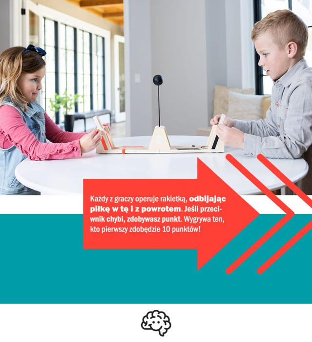 Gra zręcznościowa dla dwóch graczy Strzał z woleja Volley Shot Fat Brain Toy