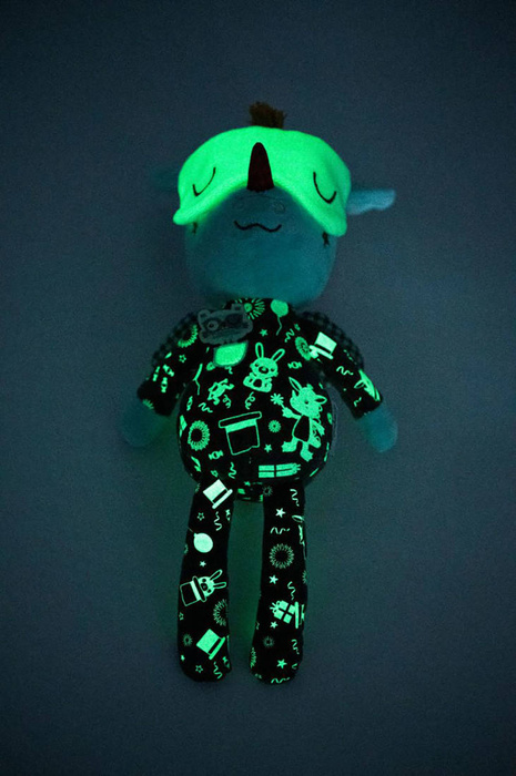 Miękka przytulanka świecąca w ciemności Smok Joe Lilliputiens