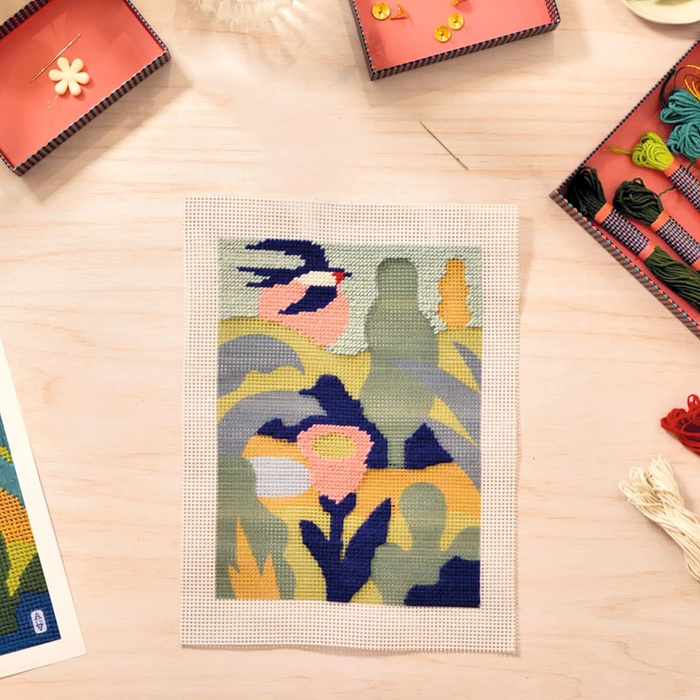 Zestaw artystyczny Haft gobelinowy Jaskółka AGA Atelier 65 Djeco