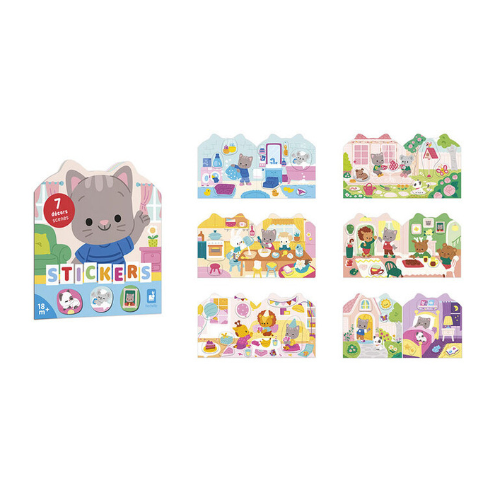 Książeczka z naklejkami Dom Janod