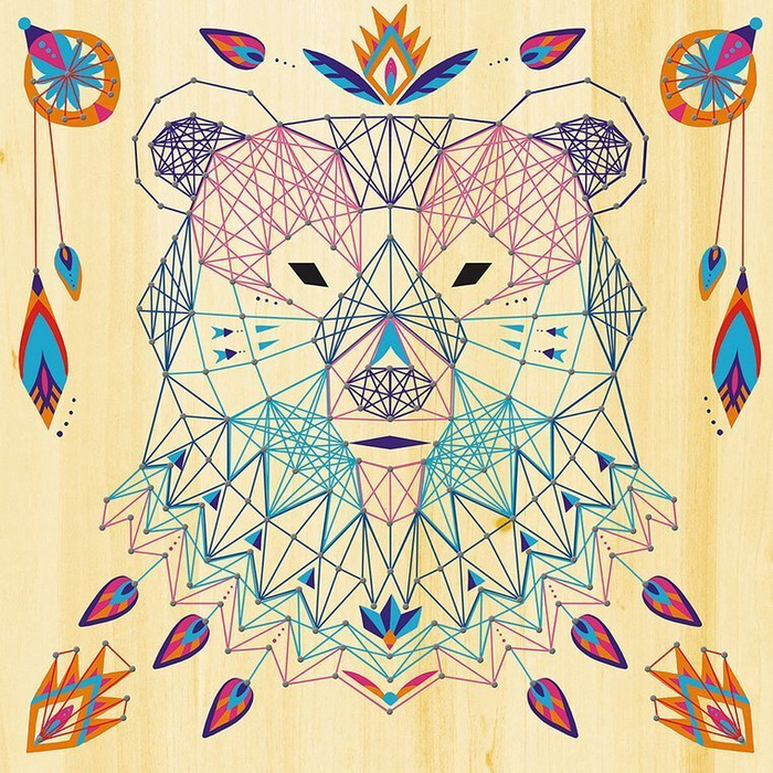 Zestaw kreatywny String Art Zwierzęta 8+, Janod