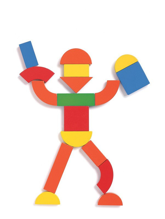 Magnetyczna układanka w walizce. Figury geometryczne. Krasnal, Djeco