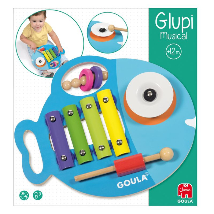 Instrument muzyczny dla dzieci 3w1 Rybka Goula