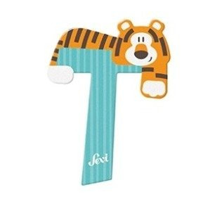 Drewniana literka dla dzieci T z tygrysem Sevi