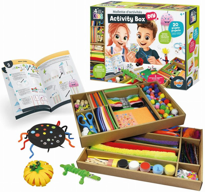 Zestaw DIY pudełko kreatywne 20 aktywności Buki